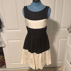 Kate Spade Black and Cream Mini Dress